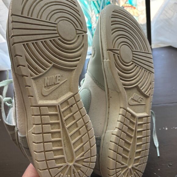 Nike Dunk High SE GS 'Mint Plaid' Size  9 - Picture 14 of 15